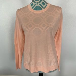 J Crew Margot Merino Wool Crewneck Sweater Medium Pink